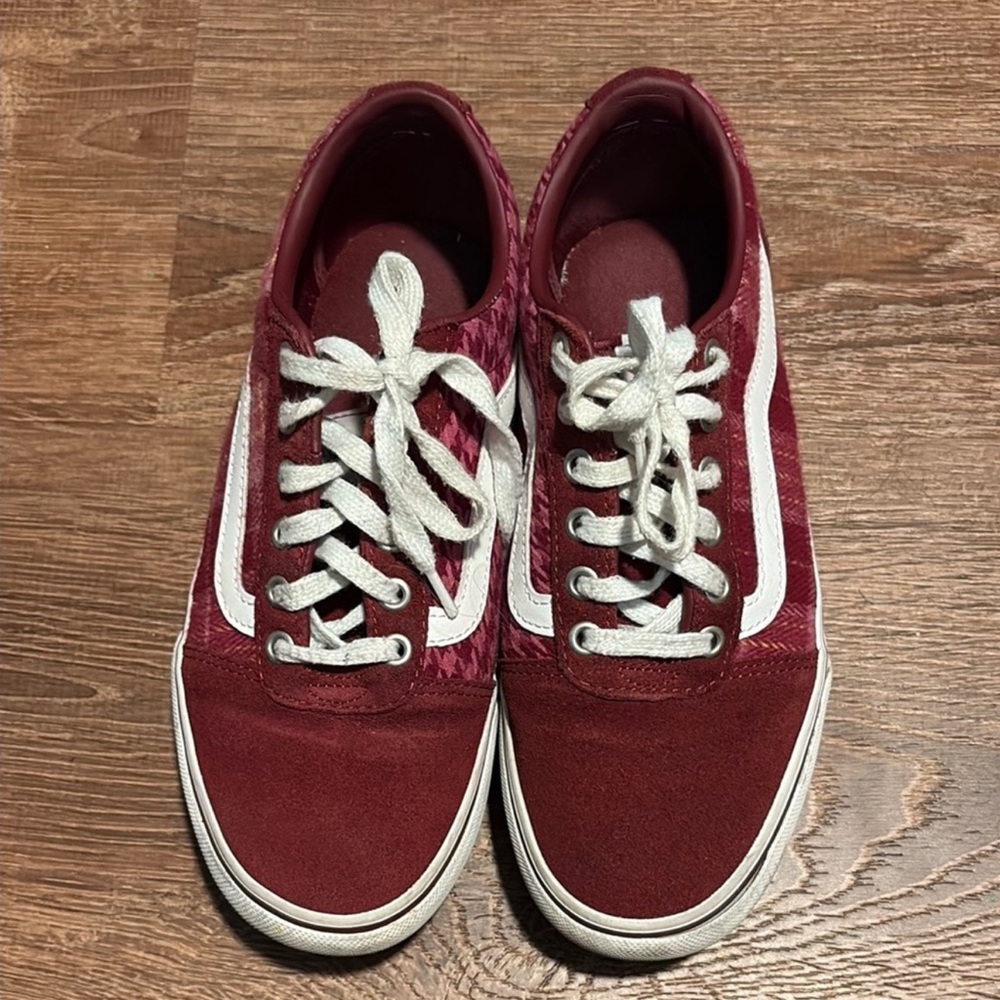 Vans Red and White Women's Shoes